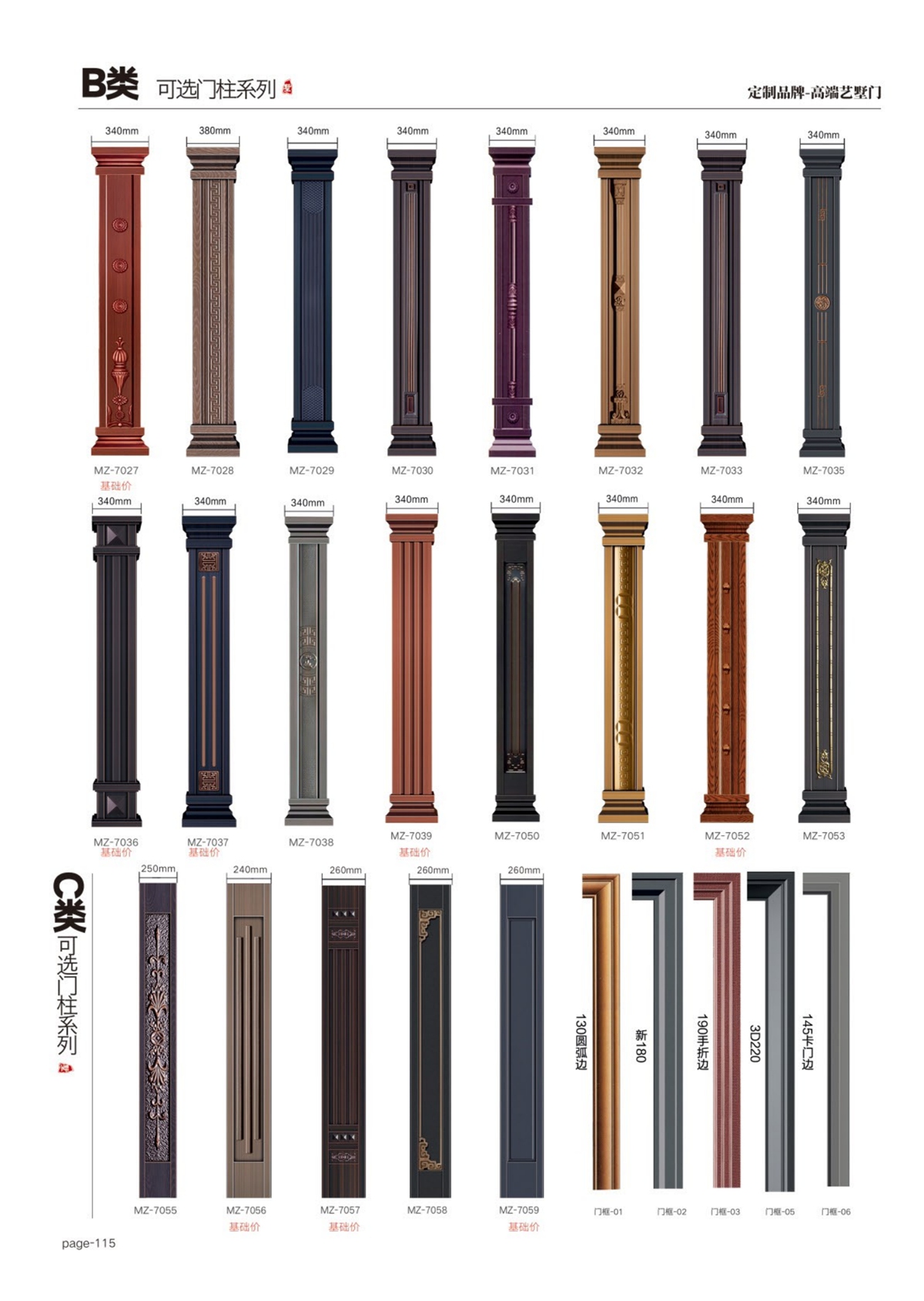 艺术轻奢高定大门可选门柱系列