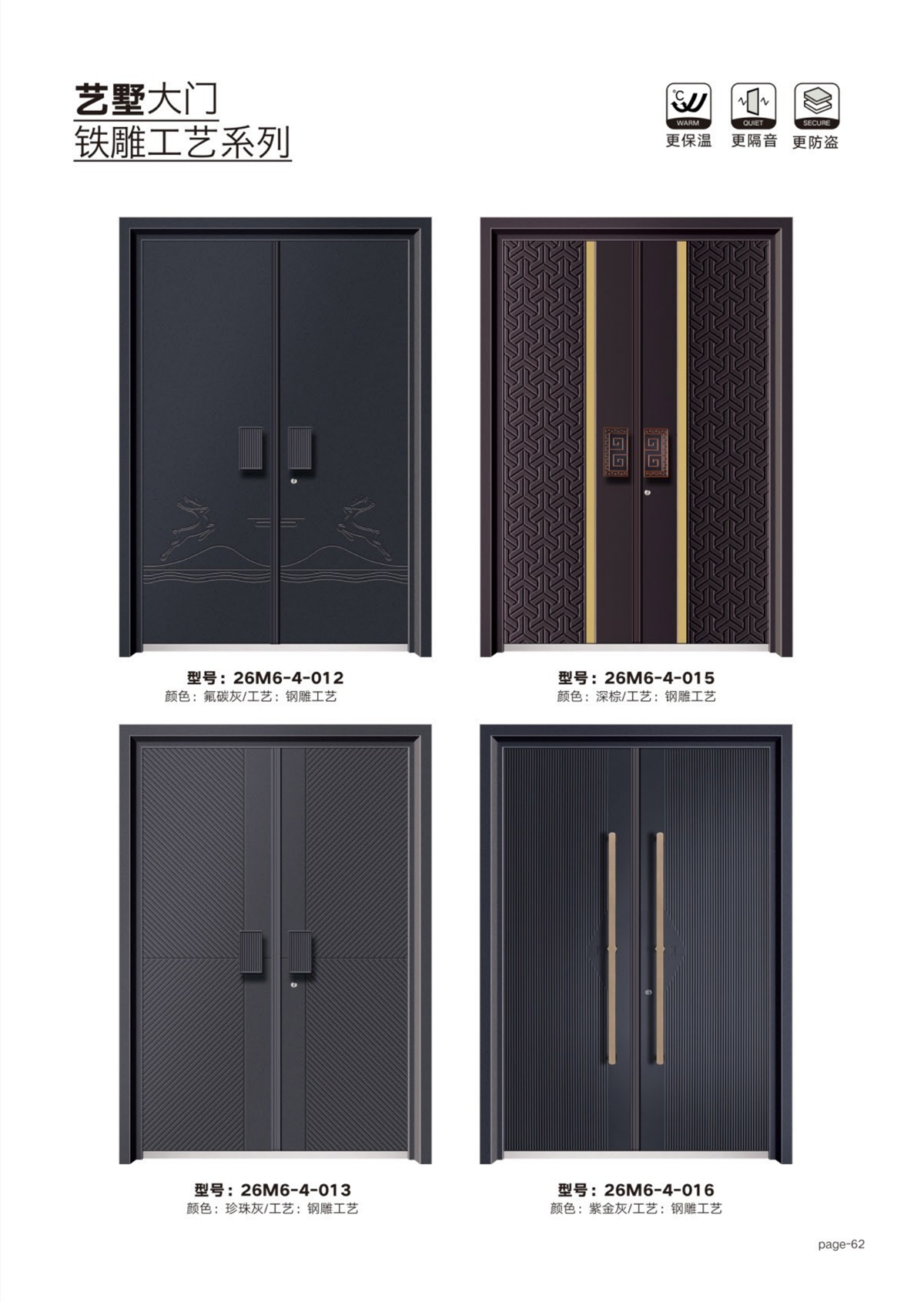 艺术轻奢高定大门26M6-4-012～26M6-4-016